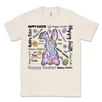 Natural Happy Easter Classic Tee - CowhideDigitalArt