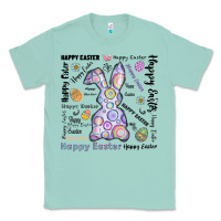 Seafoam Happy Easter Classic Tee - CowhideDigitalArt