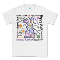 White Happy Easter Classic Tee - CowhideDigitalArt