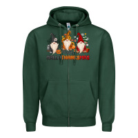 Sports Green Happy Hallothanksmas Zipper Hoodie - MaliasSmallBusiness