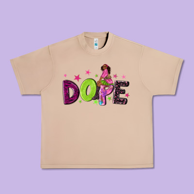 Dope With Afro Black Woman Urban Heavy Tee Designed By Nancycooperartshop
