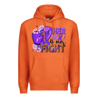 Carrot Her fight is our fight purple ribbon Premium Hoodie - NancyCooperArtShop