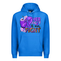 True Royal Her fight is our fight purple ribbon Premium Hoodie - NancyCooperArtShop