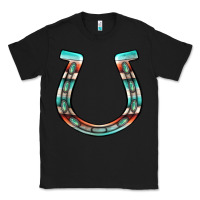 Black serape turquoise horseshoe Classic Tee - Jasminsmagicworld