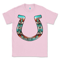 Bubblegum Pink serape turquoise horseshoe Classic Tee - Jasminsmagicworld