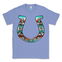 Colony Blue serape turquoise horseshoe Classic Tee - Jasminsmagicworld