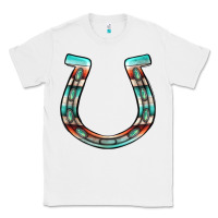 White serape turquoise horseshoe Classic Tee - Jasminsmagicworld
