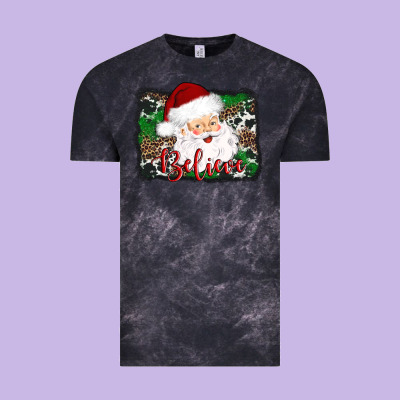 Believe Santa Vintage Tee Designed By Adodesignshop