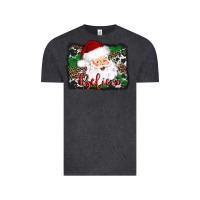 Vintage Black believe santa Vintage Tee - AdoDesignShop