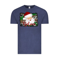 Vintage Denim believe santa Vintage Tee - AdoDesignShop