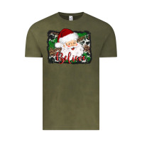 Vintage Olive believe santa Vintage Tee - AdoDesignShop