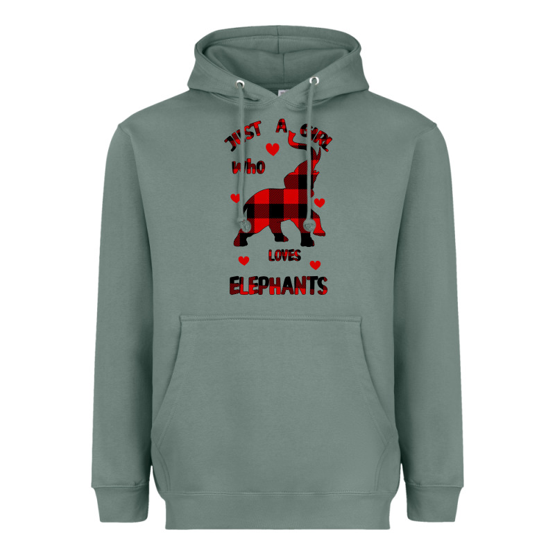 Just A Girl Who Loves Elephants - Elephant Heavyweight Hoodie by Bettercallsaul | Teevron
