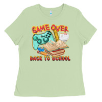 Matcha game over back to school Ladies Tee - texasbilliewilder
