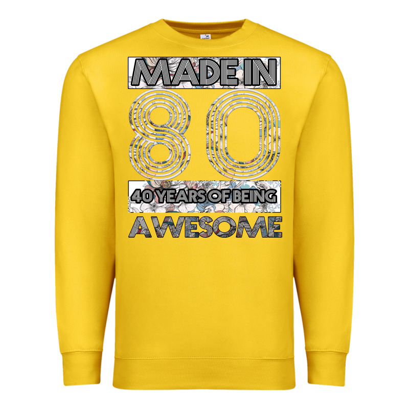 Born In 1980 Womens Premium Sweatshirt by Bettercallsaul | Teevron