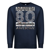 Navy Born in 1980 Womens Premium Sweatshirt - Bettercallsaul