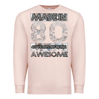 Pale Pink Born in 1980 Womens Premium Sweatshirt - Bettercallsaul