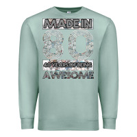 Seafoam Born in 1980 Womens Premium Sweatshirt - Bettercallsaul