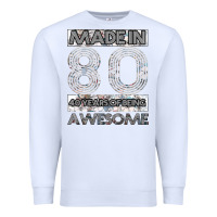 White Born in 1980 Womens Premium Sweatshirt - Bettercallsaul