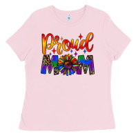 Bubblegum Pink proud mom Ladies Tee - JahusDesignShop