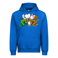 Cobalt St. Patrick's Ireland flag Urban Hoodie - HowdyJamesFarm
