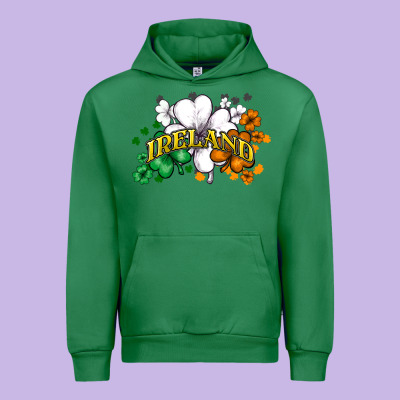 St. Patrick's Ireland Flag Urban Hoodie Designed By Howdyjamesfarm