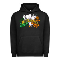 Pigment Black St. Patrick's Ireland flag Urban Hoodie - HowdyJamesFarm