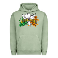 Pigment Oil Green St. Patrick's Ireland flag Urban Hoodie - HowdyJamesFarm