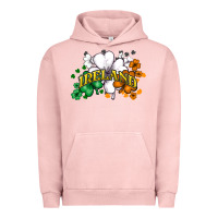 Pigment Salmon St. Patrick's Ireland flag Urban Hoodie - HowdyJamesFarm
