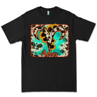 Black aries turquoise cowhide Premium Tee - RanaPortraitStore
