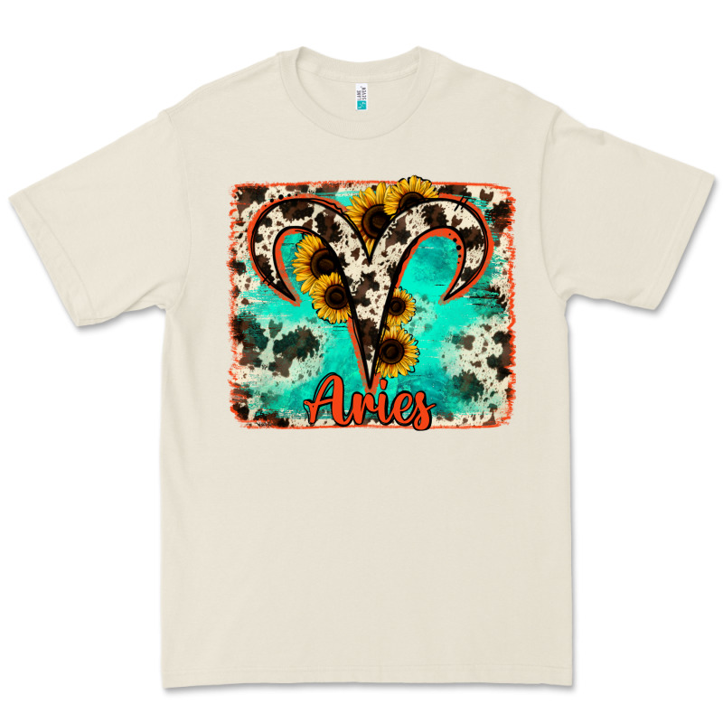 Aries Turquoise Cowhide Premium Tee by RanaPortraitStore | Teevron