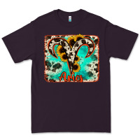 Plum aries turquoise cowhide Premium Tee - RanaPortraitStore