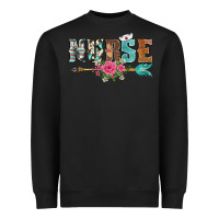 Black western nurse arrow floral Heavyweight Sweatshirt - BarkalooDesign