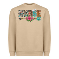 Mushroom western nurse arrow floral Heavyweight Sweatshirt - BarkalooDesign