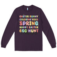 Plum easter bunny spring Long Sleeve Tee - MaliasSmallBusiness