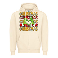 Sandshell christmas grinch heart hands Zipper Hoodie - MaliasSmallBusiness
