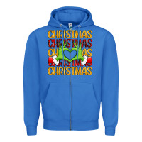 True Royal christmas grinch heart hands Zipper Hoodie - MaliasSmallBusiness