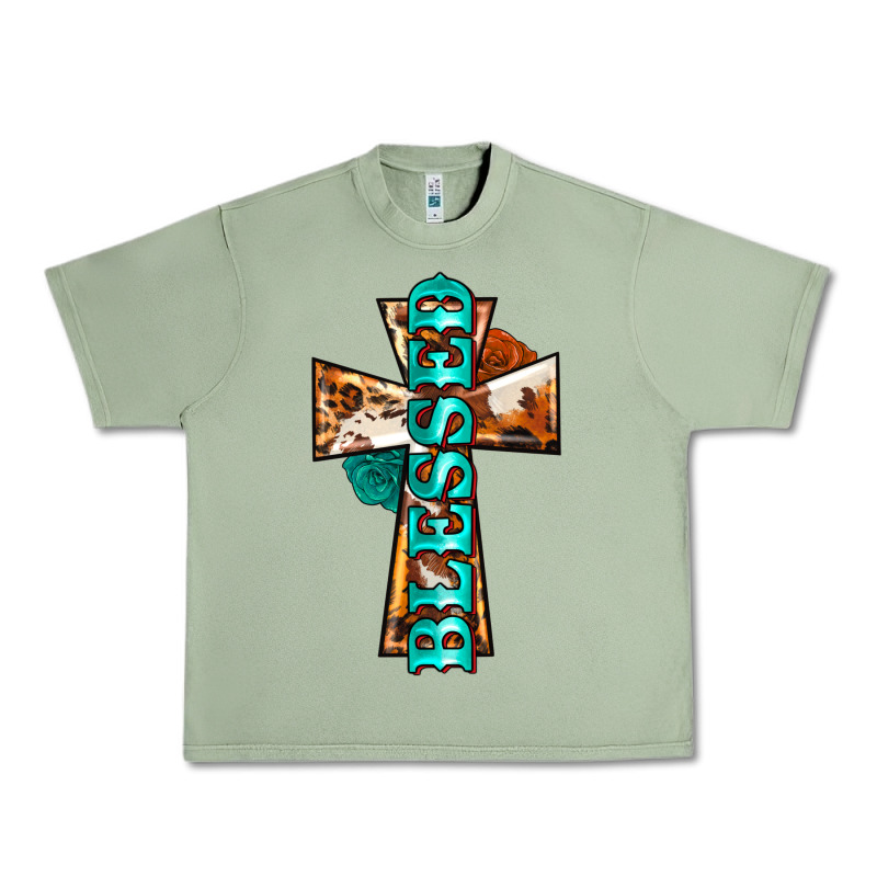 Blessed Cross Urban Heavy Tee by BarkalooDesign | Teevron
