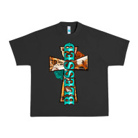 Pigment Black blessed cross Urban Heavy Tee - BarkalooDesign