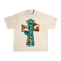 Sandshell blessed cross Urban Heavy Tee - BarkalooDesign