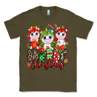 Army Green Merry Christmas unicorns Classic Tee - NancyCooperArtShop