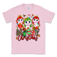Bubblegum Pink Merry Christmas unicorns Classic Tee - NancyCooperArtShop