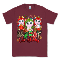 Burgundy Merry Christmas unicorns Classic Tee - NancyCooperArtShop