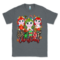 Charcoal Heather Merry Christmas unicorns Classic Tee - NancyCooperArtShop