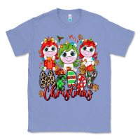 Colony Blue Merry Christmas unicorns Classic Tee - NancyCooperArtShop