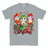 Heather Grey Merry Christmas unicorns Classic Tee - NancyCooperArtShop