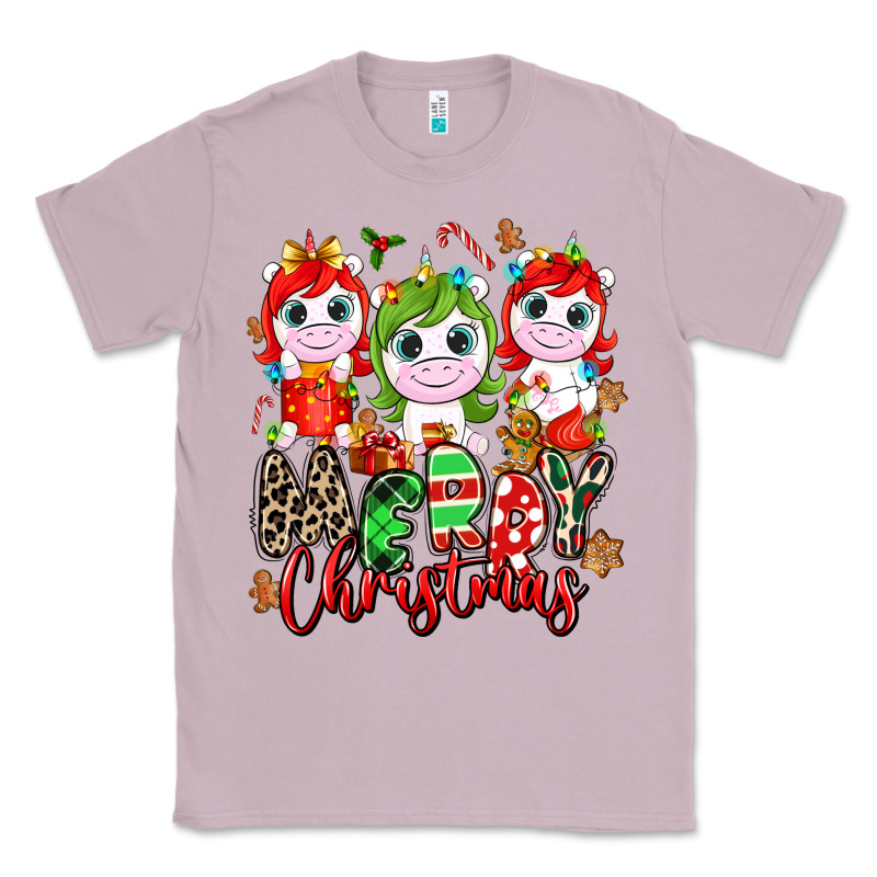 Merry Christmas Unicorns Classic Tee by NancyCooperArtShop | Teevron