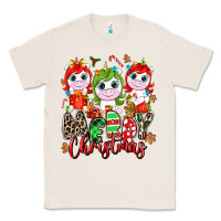 Natural Merry Christmas unicorns Classic Tee - NancyCooperArtShop