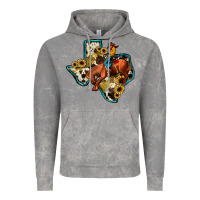 Cloud Rock rodeo sunflower texas map Vintage Hoodie - JahusDesignShop