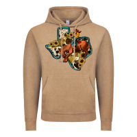 Vintage Coffee rodeo sunflower texas map Vintage Hoodie - JahusDesignShop