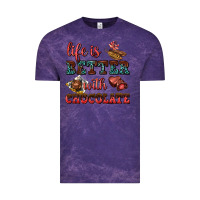 Cloud Purple life is better with chocolate Vintage Tee - AdoDesignShop